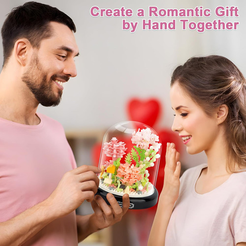 Bloques De Flores Artificiales Para Armar Compatible 624pcs.