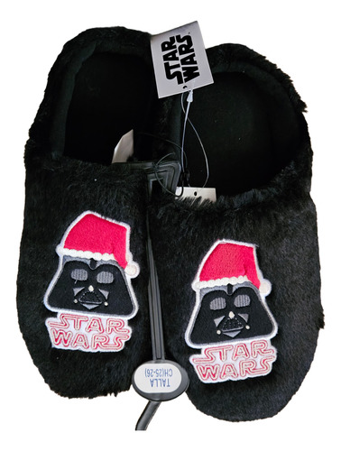 Pantunflas Dark Vader Star Wars Talla 25/26 Con Suela