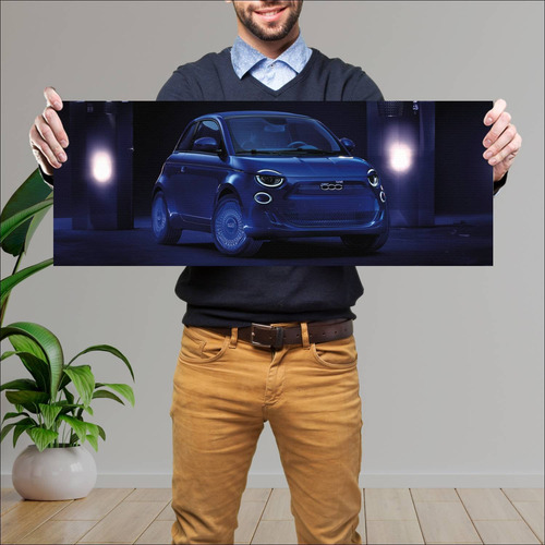 Cuadro 30x80cm Auto 2020 Fiat 500 Kartell Auto 201