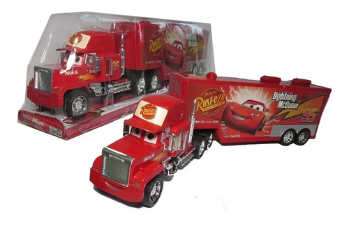 Imagen 1 de 8 de Cars Camion Grande Mack Transportador A Friccion Ditoys 1175