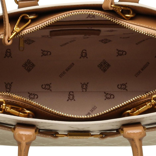 Bolsa Para Mujer Bstilo-e Tote Con Cremallera En Color Beige Steve Madden