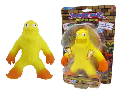 Stretchapalz - Figuras 14cm - Série Monstros - Guuu (amarelo