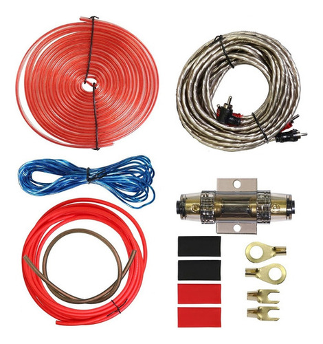 Kit Cables Amplificador Subwoofer Parlantes Auto Premium
