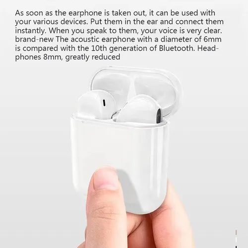 Auriculares Inalámbricos Bluetooth V5.3 I12 Tws, Cómodos Aur