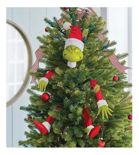 5pcs Grinch Figuras Decorativas Decoración Árbol De Navidad