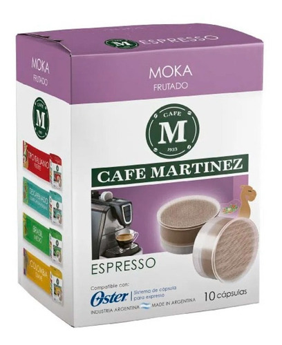 Capsulas Cafe Martinez Moka Compatibles Con Maquinas Oster 