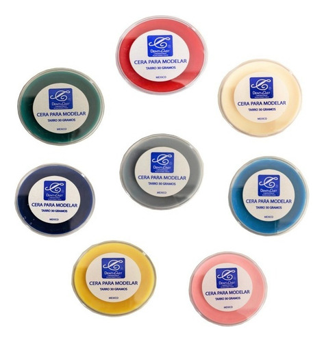 Kit De 5 Ceras Para Modelar 30gr Denticast