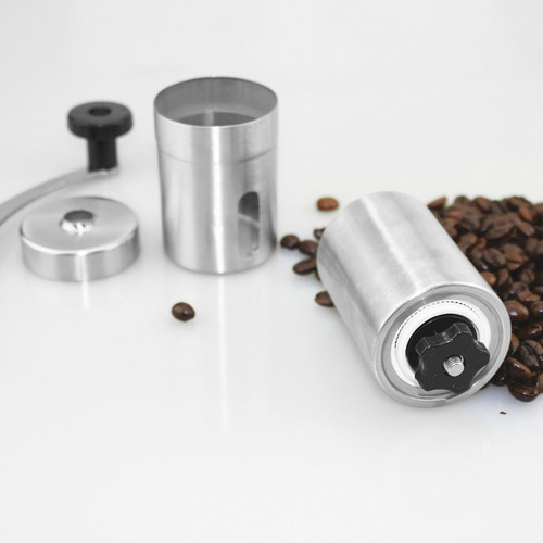 Combo Cafetera Prensa Francesa 600ml Molino Manual Acero