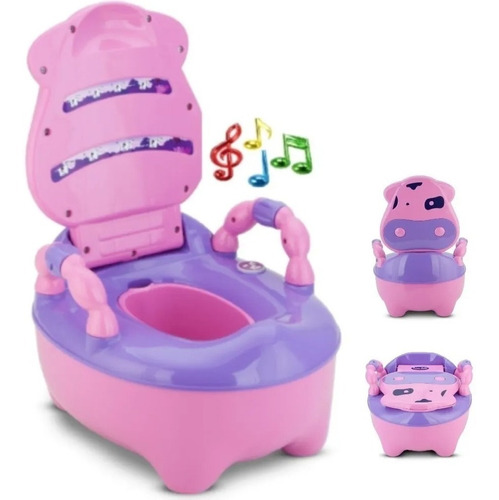 Troninho Musical Prime Baby Fazenda - Rosa 