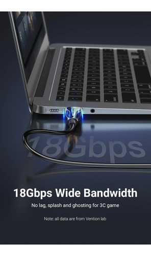 Cable Hdmi 2.0 Fibra Optica Vention - Certificado Profesional - 5 metros - Ultra HD 4k 60hz 18gbps - HDCP2.2 HDR - Para PC / Notebook / TV Proyector / MacBook / Consola - ALABJ