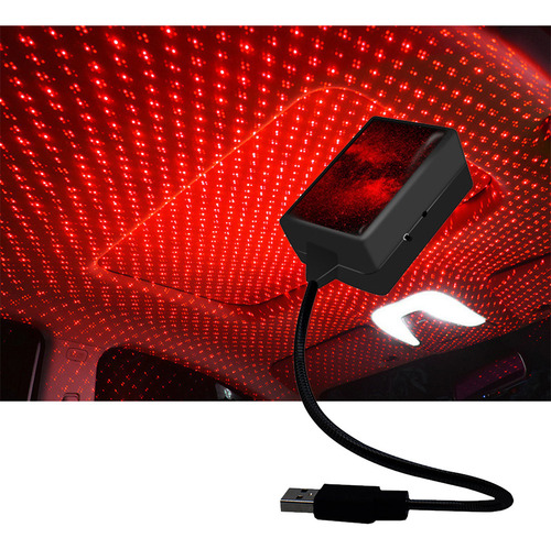 * Proyector De Luz Nocturna Usb: 3 Modos, Cuello Ible Para