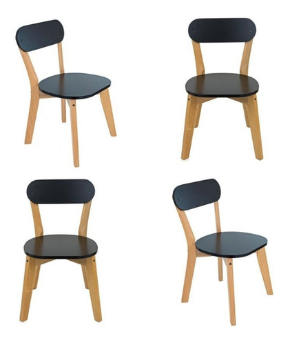 Conjunto 4 Cadeiras Antonella Laqueado Gamma Móveis Wt