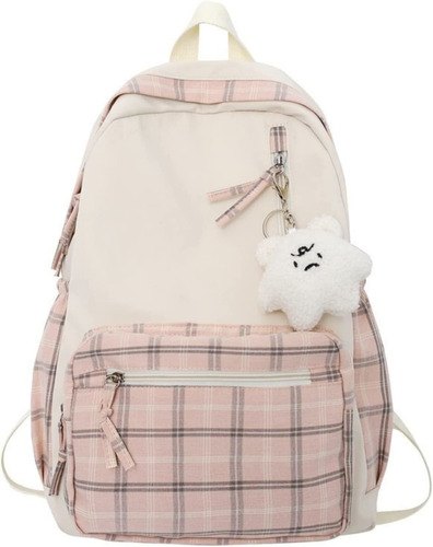 Aesthetic Backpack Mochila Kawaii Para Niñas Y Adolescentes