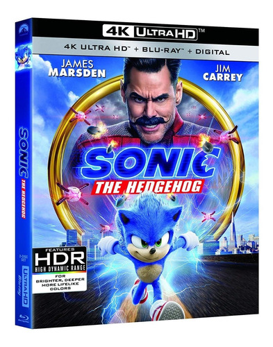 4k Ultra Hd + Blu-ray Sonic The Hedgehog / Sonic La Pelicula