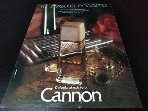 (pb604) Publicidad Clipping Colonia Cannon * 1982