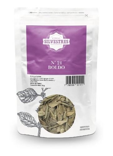 Boldo Hojas X 25 G - Doypack Hierbas Silvestres