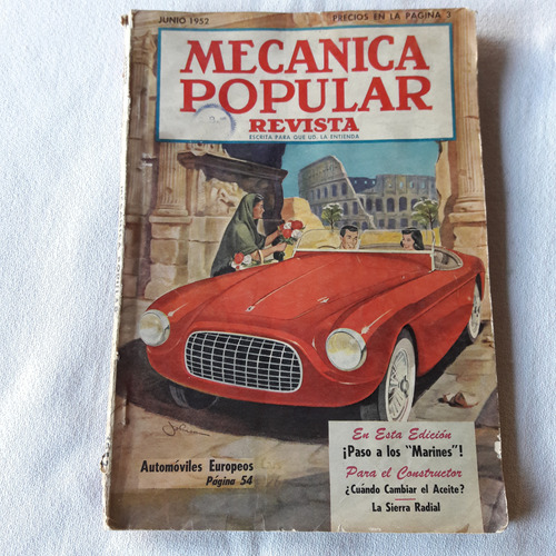 Mecanica Popular N° 6 Vol 10 Junio 1952 Ed En Español