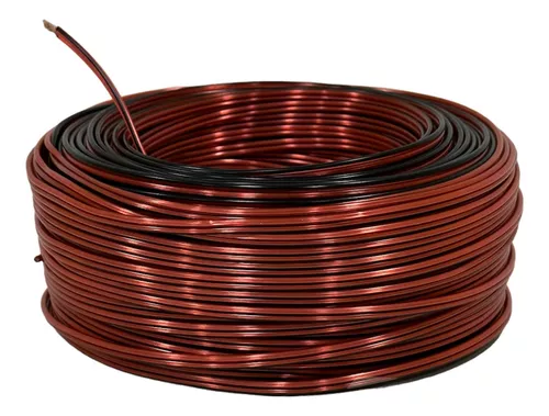 Cable Sonido Bafle Rojo Negro 2x2.5 Mm X 100 Mts / T