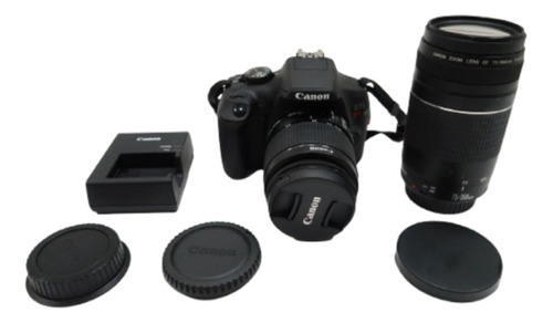 Camara Canon Profesional Reflex Rebel T7 Con Lentes Y Bolso (Reacondicionado)