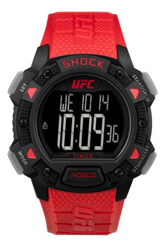 Reloj Para Hombre Timex Ufc Core Shock Tw4b27600 Rojo