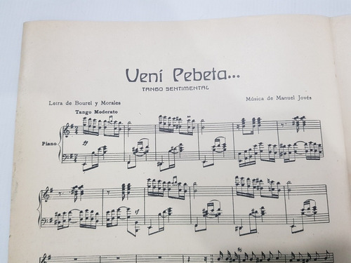Antiguas Partituras Tango 1920 Lote X 2 Pebeta Mag 58625