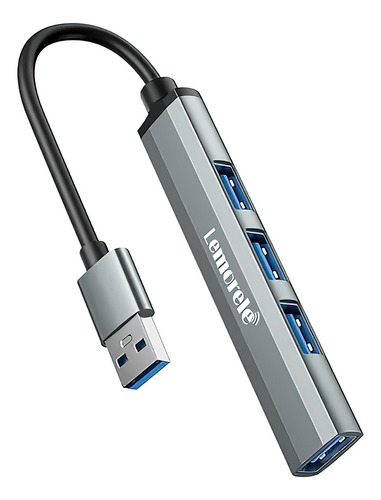 Hub Adaptador Usb 4 Puertos Lemorele Usb 3.0 + Usb 2.0