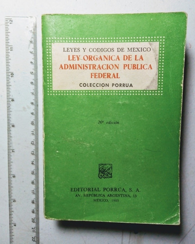 Libro Leyes Y Códigos De México De 1989