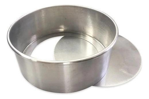Forma Bolo Redonda Fundo Falso 20x10cm - Alumínio - Metasa