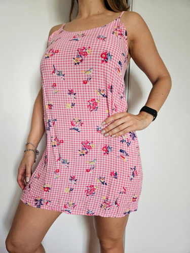 Vestido Solero Estampado Breteles Regulables Super Liviano