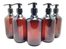 Comprar Frasco Pet Ámbar 500ml Dispensador Válvula Cremera 500cc X5