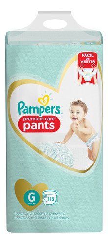 Fraldas Pampers Premium Care Pants G 112 unidades