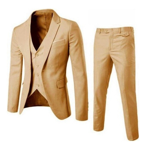 Traje De Novio Slim Fit De 3 Piezas For Hombre