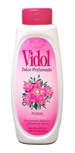 Vidol Talco Corporal Perfumado Floral Talquera 200g
