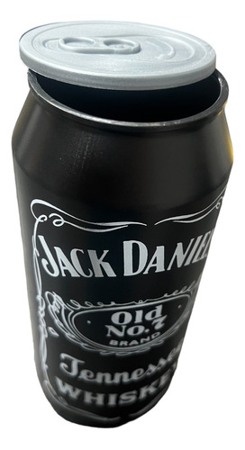 Termo 1l  Botella Cilindro Envase Plastico Lata Jack Daniels