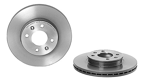 Par De Discos Ventilados Front Dodge Attitude 06-11 Brembo