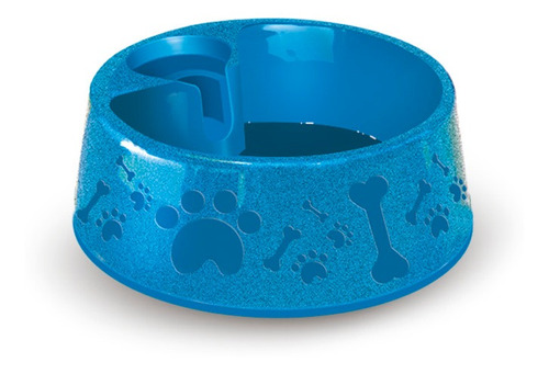 Bebedouro Plástico Paris  N°2 - 700 Ml - Azul Furacao Pet