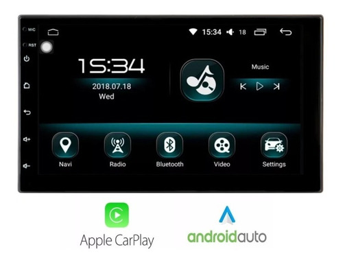 Radio Android 2din 4/64gb Apple Carplay Android Auto 4g