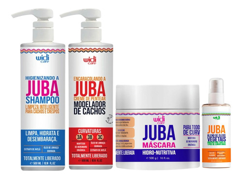 Kit Widi Care Juba Shampoo Encaracolando Máscara Blend De Óleos