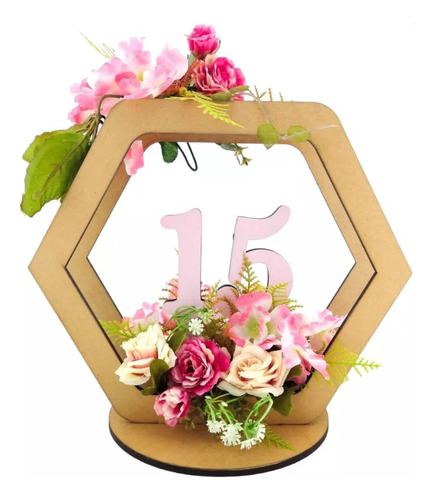 Centro De Mesa Numero 50 Personalizado 15 Pz