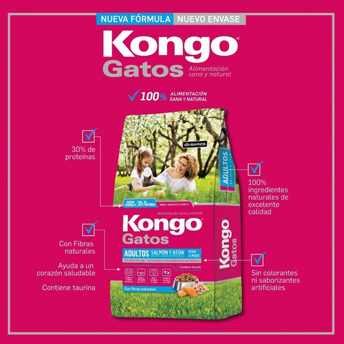 Kongo Gatos Salmon Y Atun 8 Kg