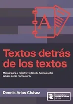 Comprar Libro Textos Detras De Los Textos Manual Para El Regis Nuevo