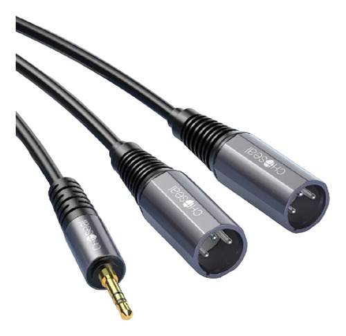 Audio Estereo 3.5mm Xlr - Canon Dual Macho (300cm) Cable Pc