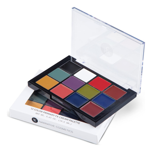 Narrative Cosmetics Paleta De Crema Fx Primaria De 12 Color.