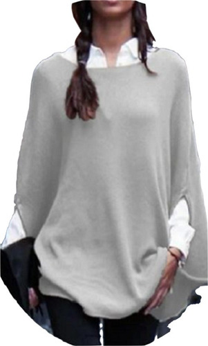 Sweaters Mujer Poncho De Lanilla Ideal Para El Invierno Ar85