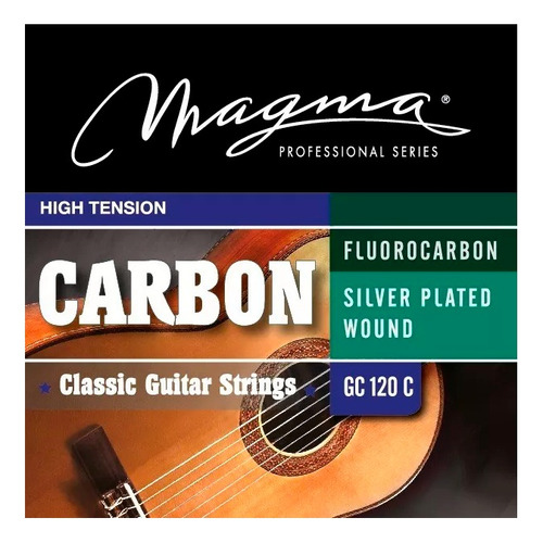 Cuerdas Guitarra Criolla Magma Carbono Tension Alta Cuota