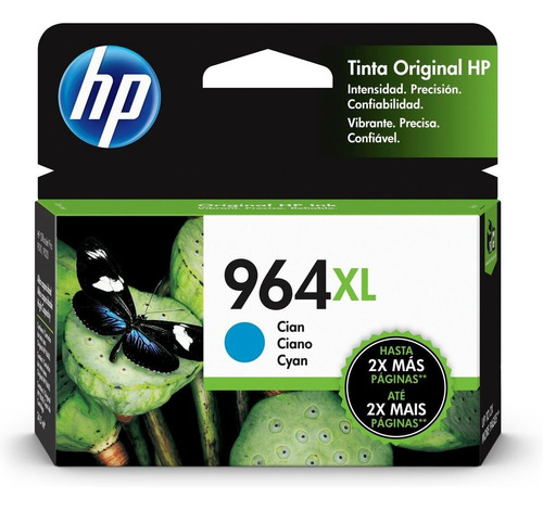 Tinta Hp 964xl 3ja54al Cian Officejet 1 600 Pag