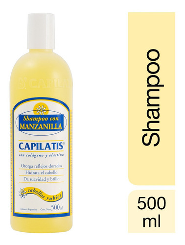 Capilatis Shampoo Manzanilla Con Colageno Y Elastina 500 Ml