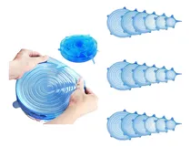 Comprar Pack 3 Sets De Tapas De Silicon 6 Piezas Ajustables Cocina
