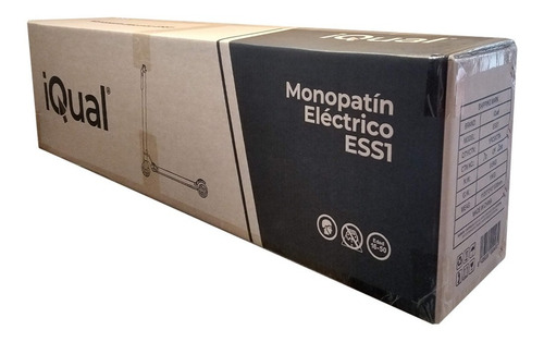 Imagen 9 de 9 de Monopatin Electrico Iqual Scooter 12km/h Plegable Led 90kg