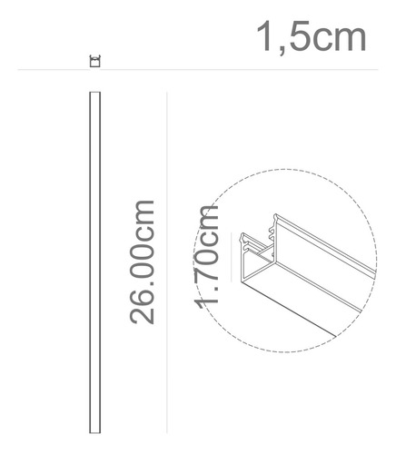 Módulo Luminaria Linear Led P/perfil 4,4w 127v 3000k Fit15